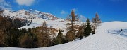 51 La bella ampia pista di sci da fondo con vista in Avaro, Tribortoi, Triomen 